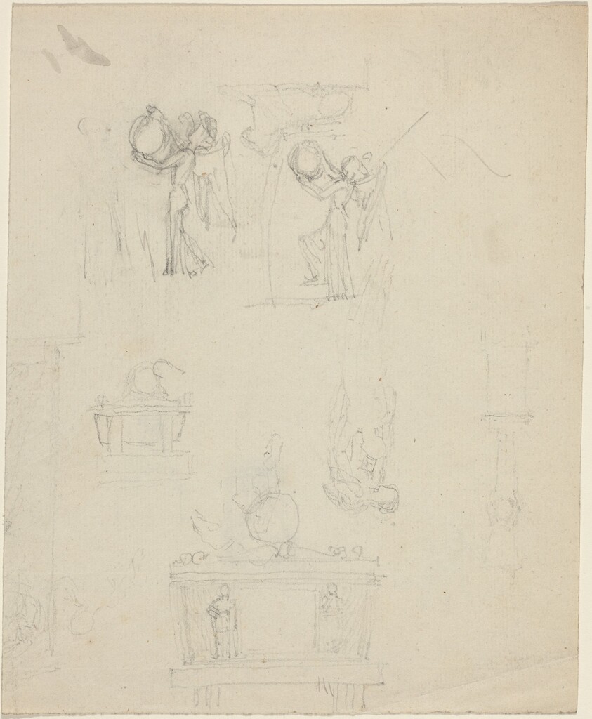 Sheet of Studies [recto and verso]