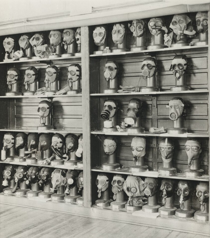 Title from caption on object: “Martian Masquerade in Cases at Edgewood Arsenal”