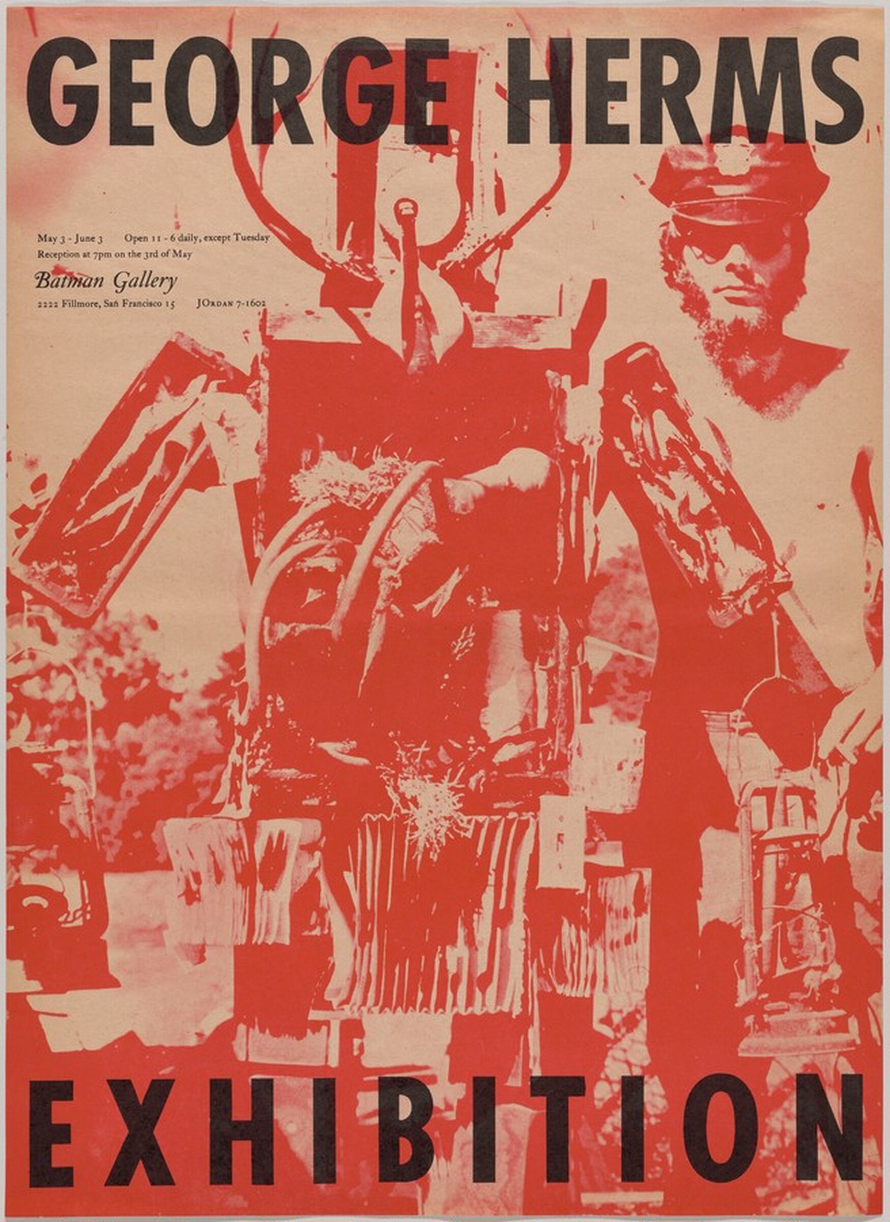 George Herms Exhibition Poster, Wallace Berman, 1961