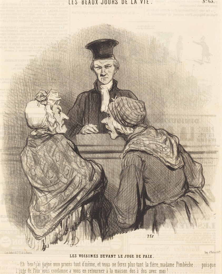 Les Voisines devant le Juge de paix