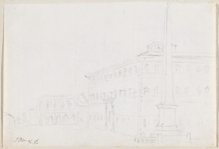 A Piazza with an Obelisk