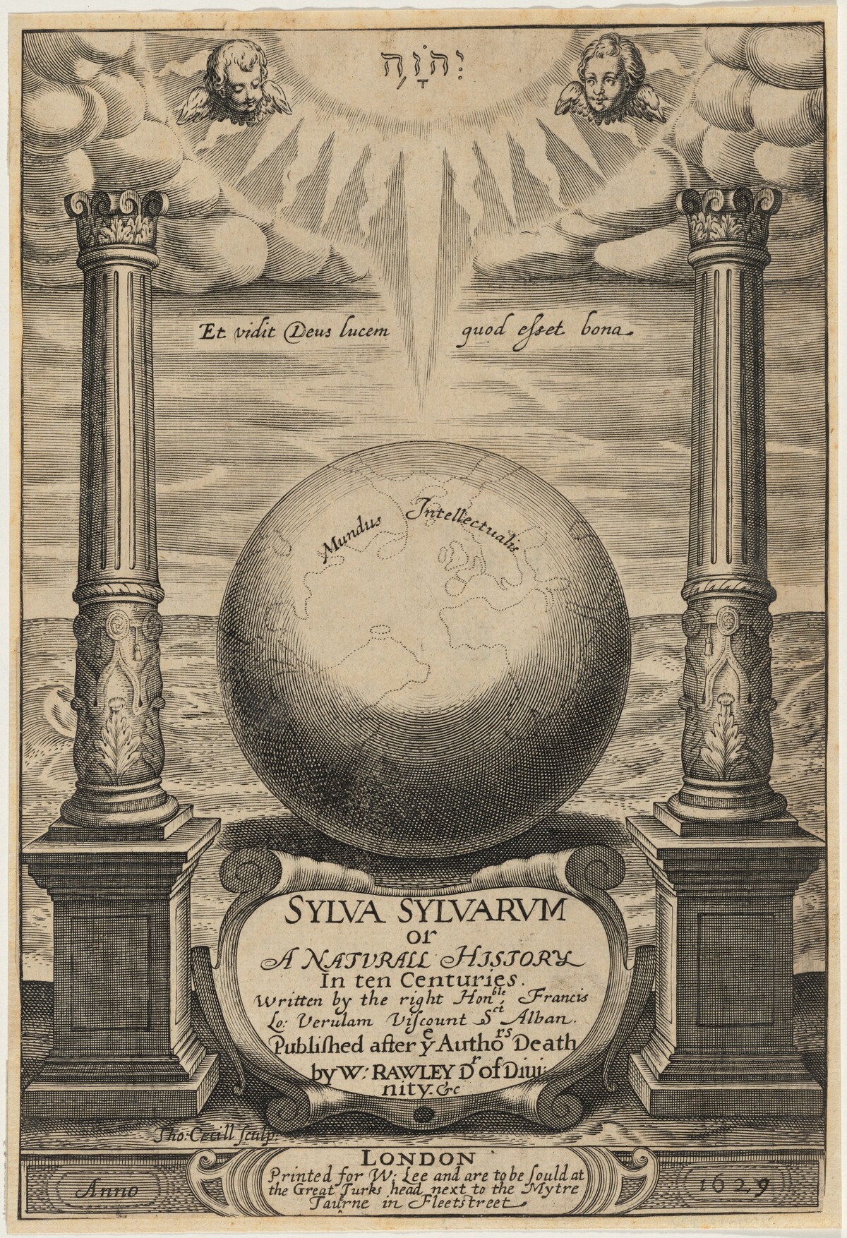 Title Page for Sylva Sylvarum, Francis Bacon