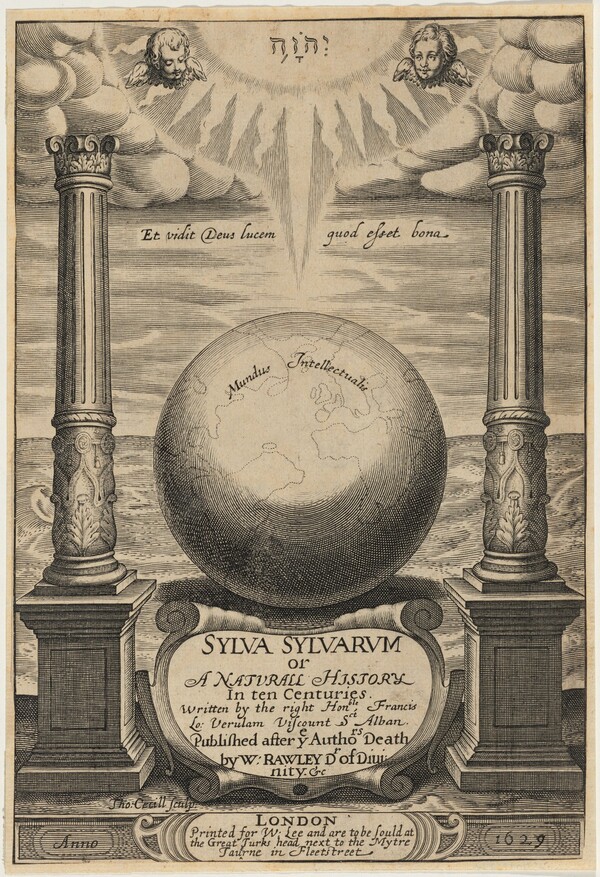 Title Page for Sylva Sylvarum, Francis Bacon