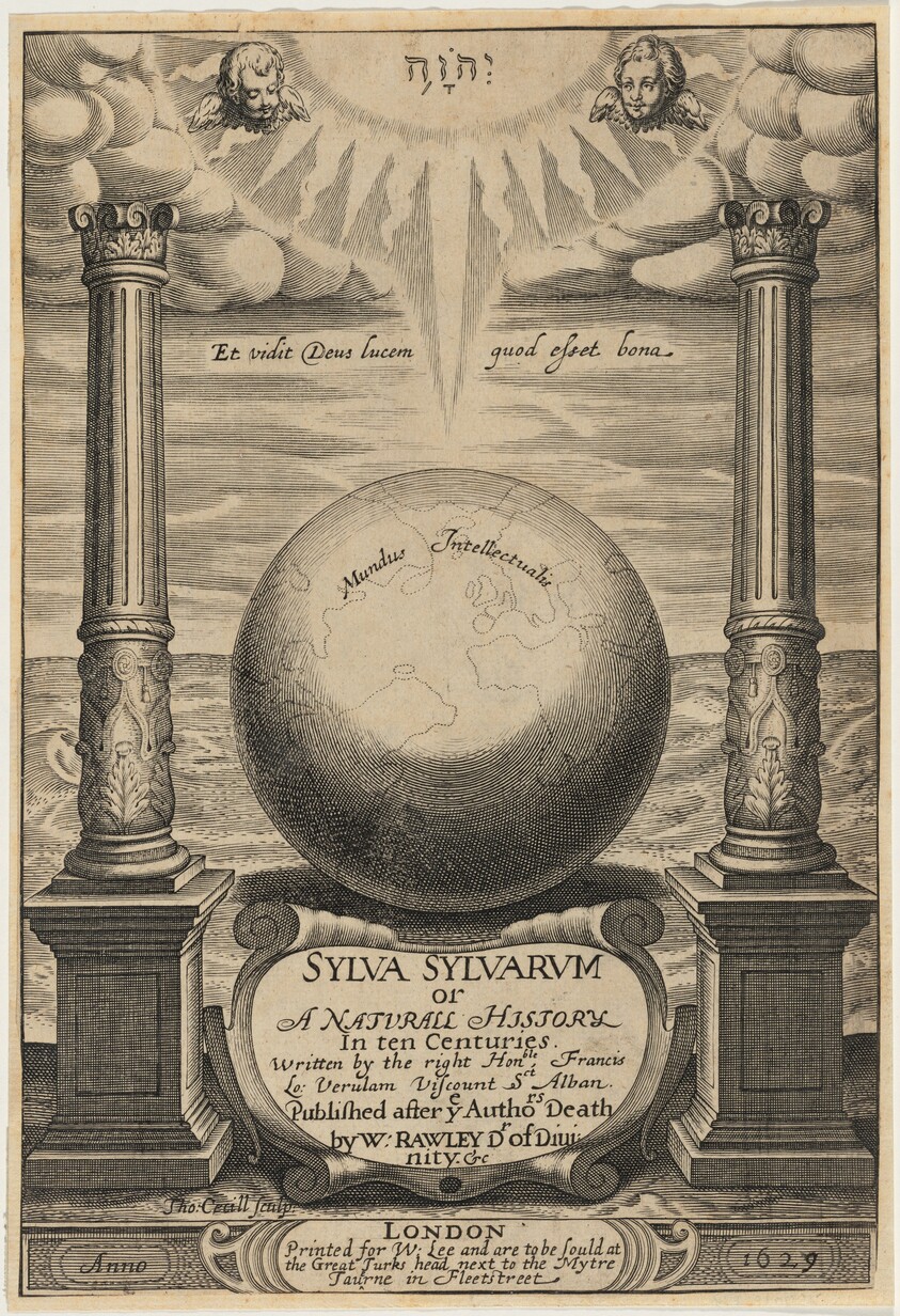 Title Page for Sylva Sylvarum, Francis Bacon