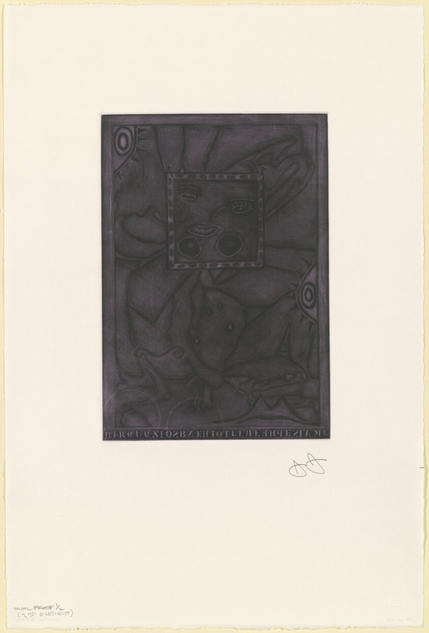 Untitled (Purple Mezzotint) [trial proof]