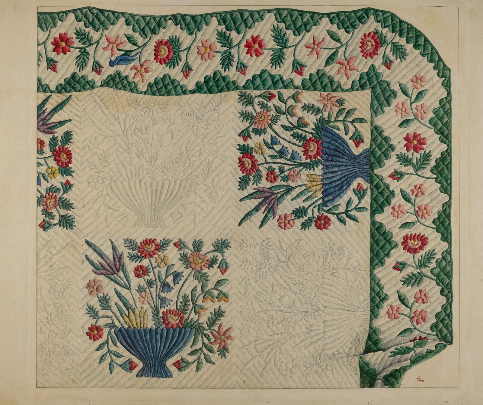 Quilt, Ralph Atkinson, 1935/1942