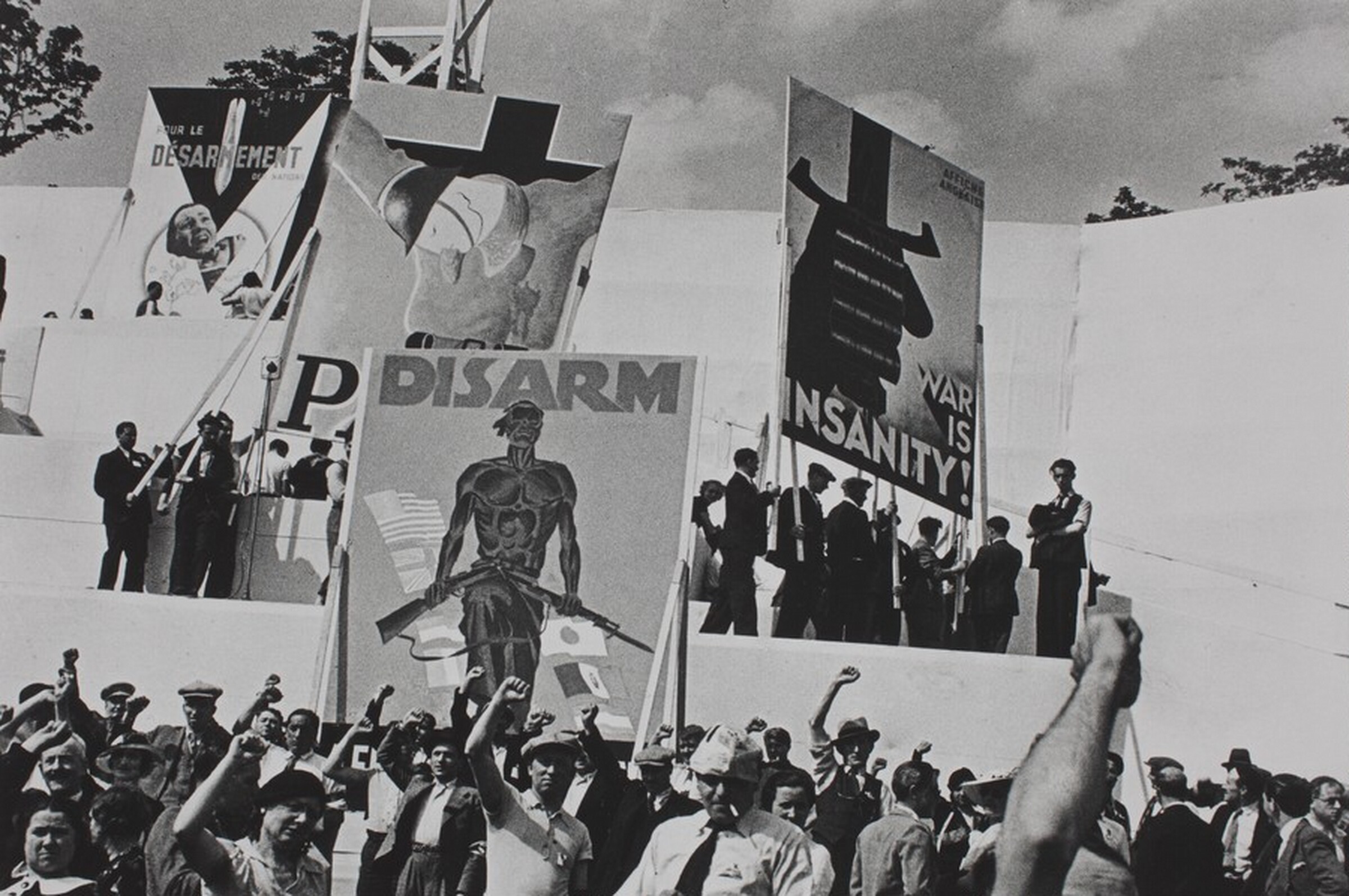 Anti-War Rally, Saint-Cloud, David Seymour, 1936, printed 1982