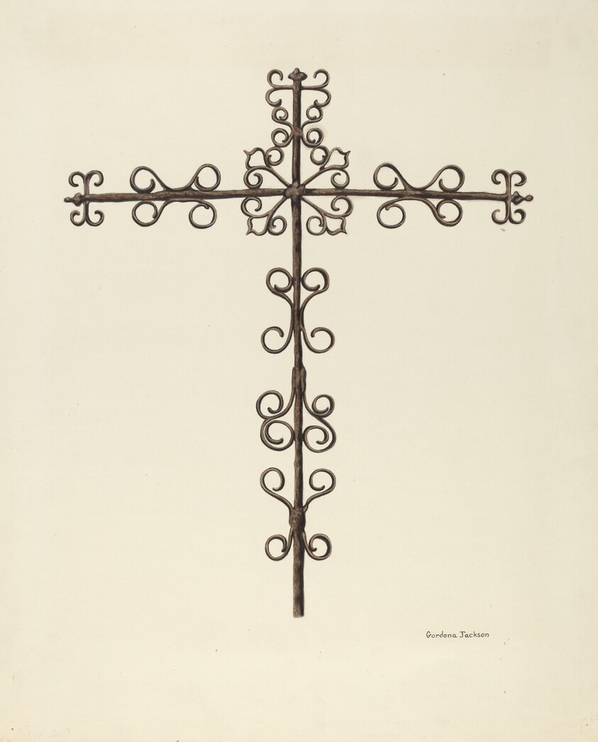 Wrought Iron Cross (Restored)