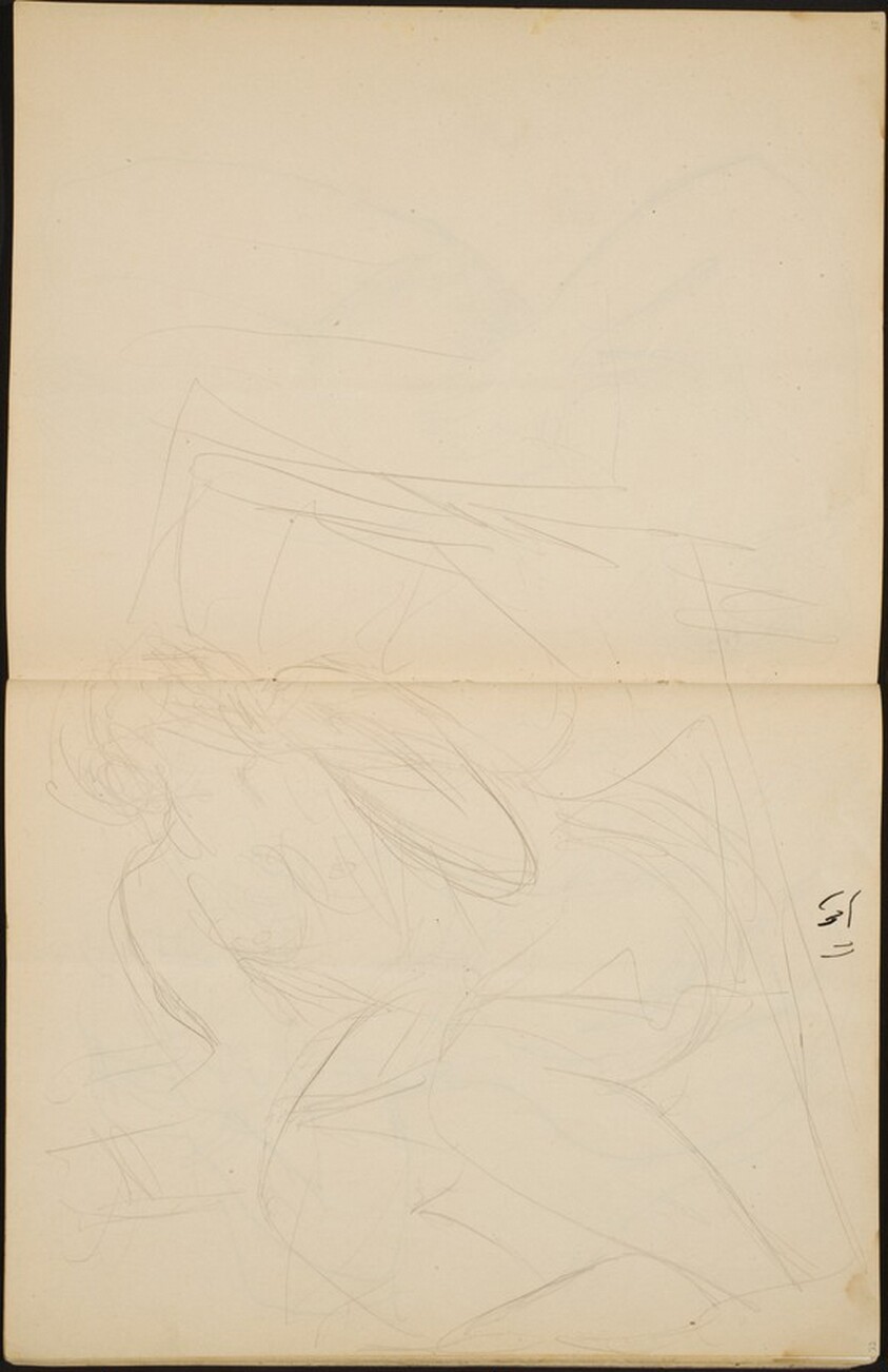 Sitzende Frau in Wäsche (Half Nude, Seated) [p. 32-33]