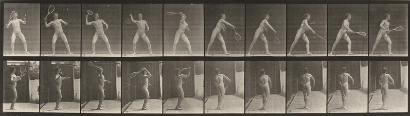 Plate Number 294. Lawn tennis, serving