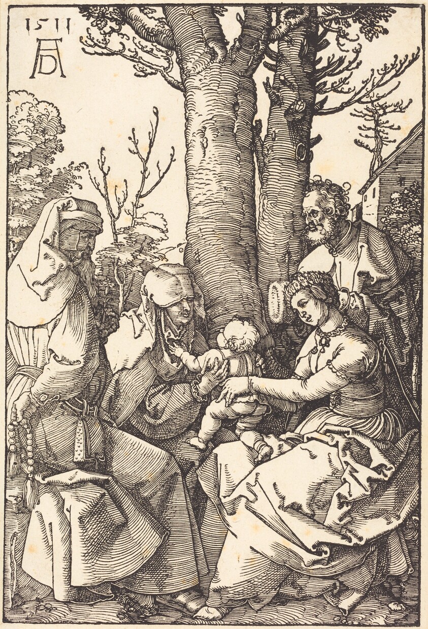 The Holy Family with Joachim and Anne under a Tree