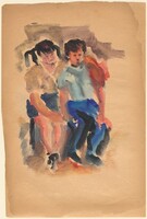 Two Seated Children, Mark Rothko