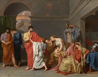 Coriolanus Taking Leave of his Family, Anne-Louis Girodet de Roussy-Trioson, 1786