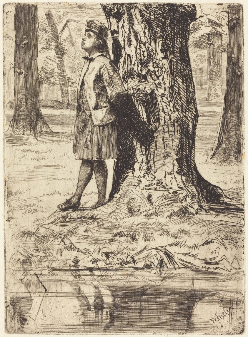 Seymour Standing under a Tree