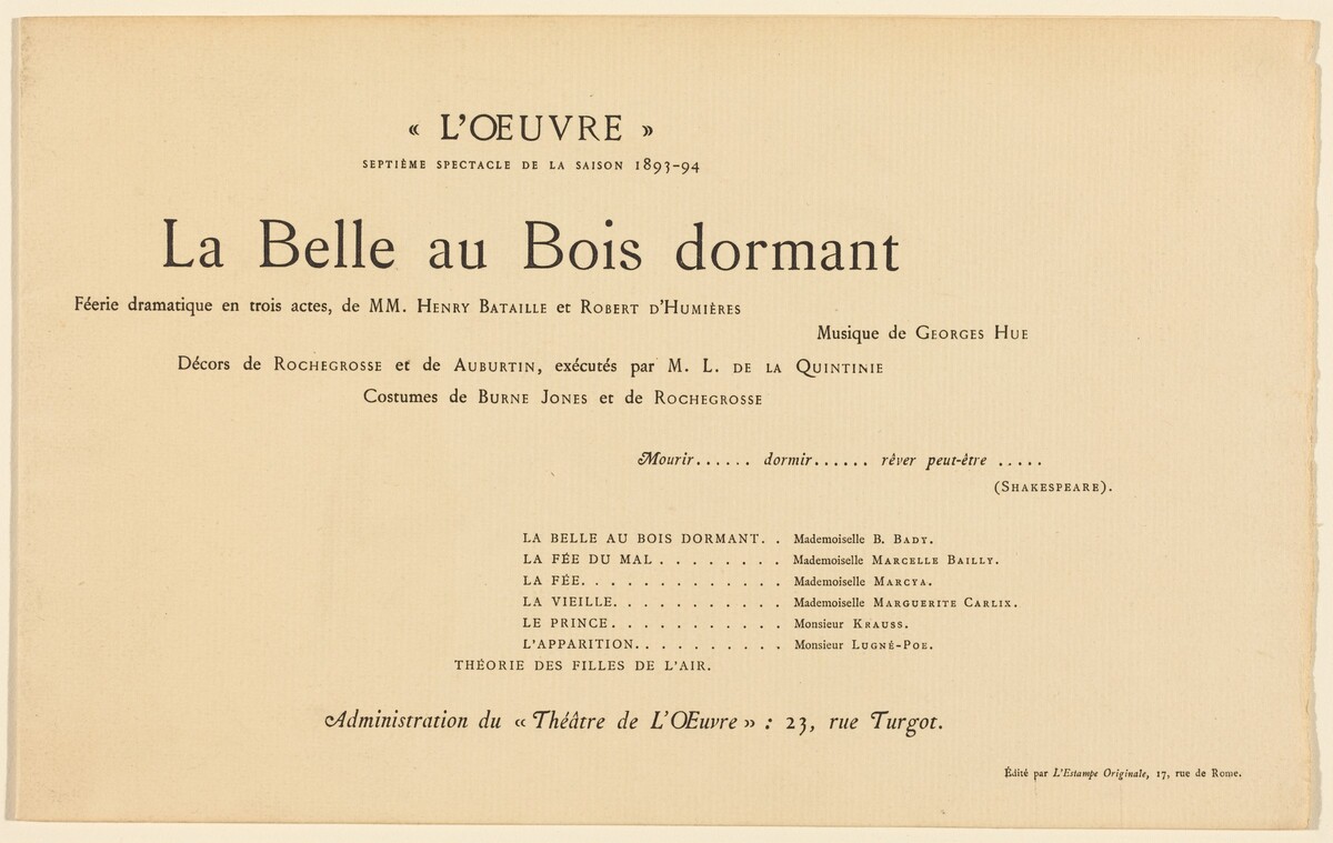 La Belle au bois dormant