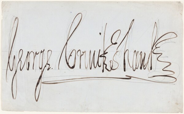 George Cruikshank (decorative signature)