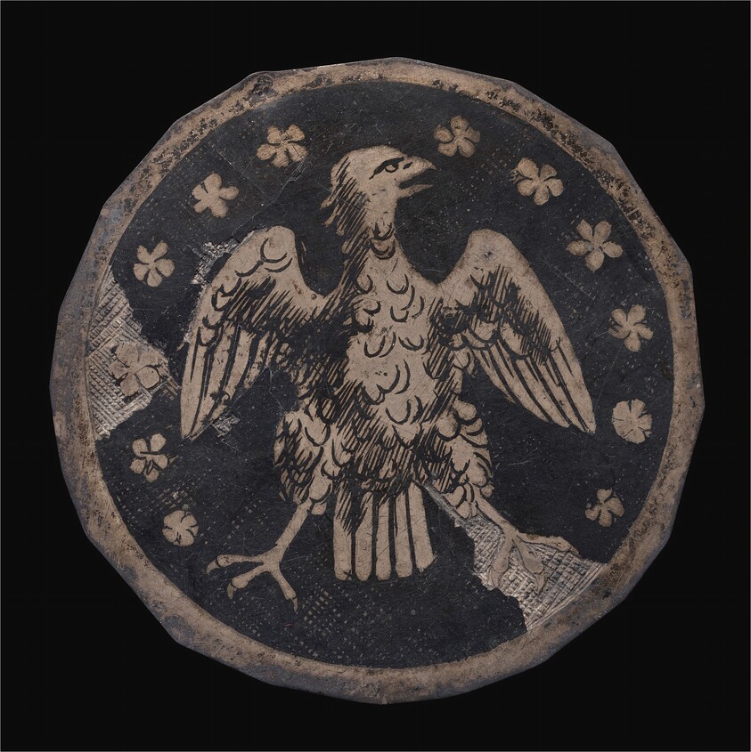 Heraldic Eagle in a Flowered Field