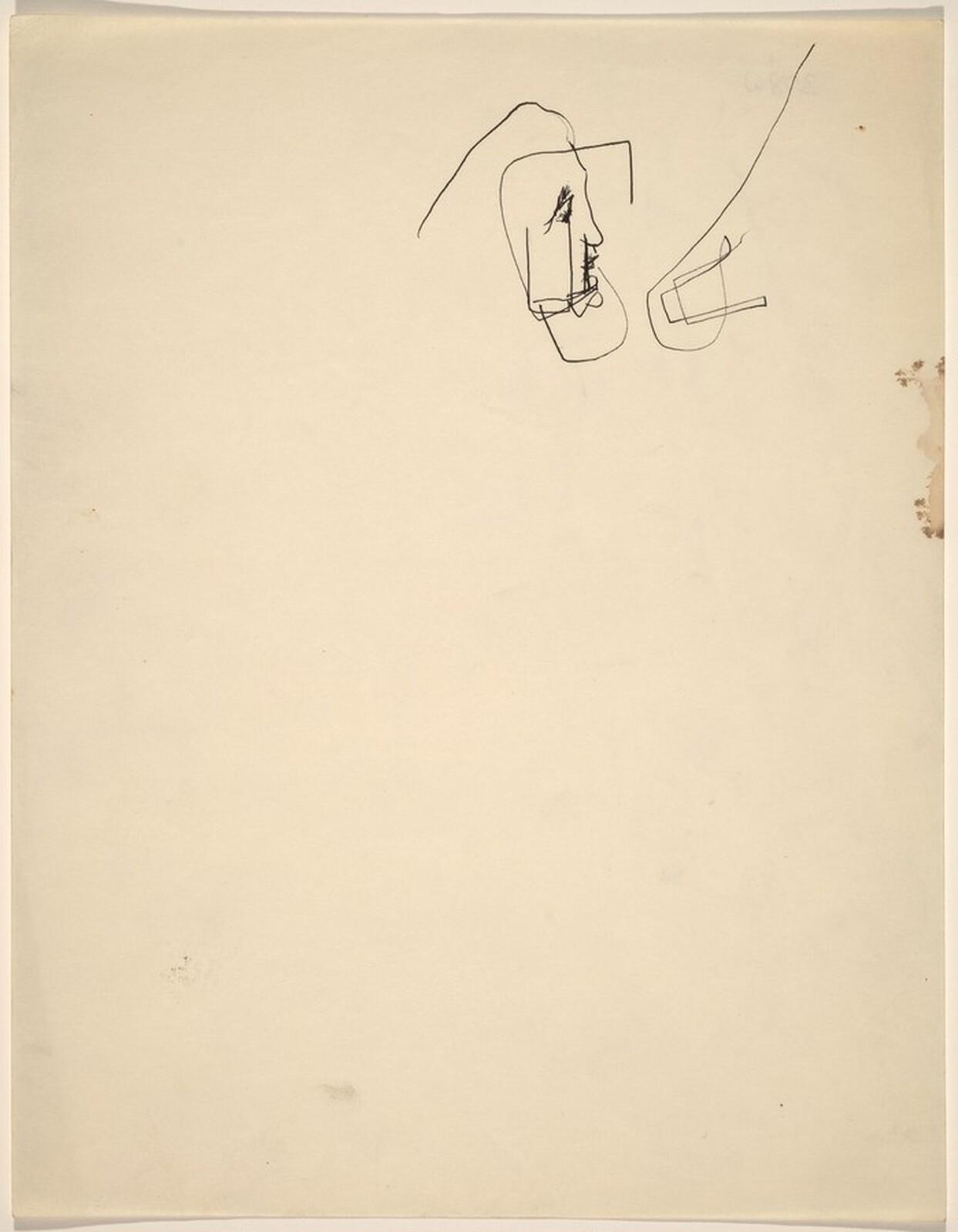 Face in Profile to Right, Mark Rothko