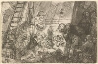 The Circumcision in the Stable, Rembrandt van Rijn, 1654