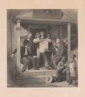 Mexican News, Alfred Jones, after Richard Caton Woodville, 1851