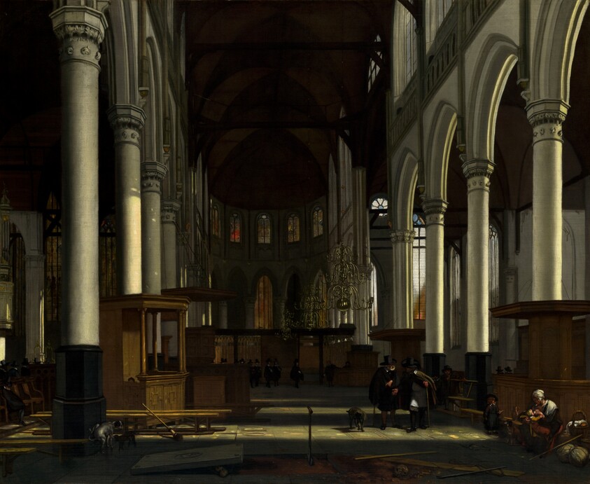 The Interior of the Oude Kerk, Amsterdam