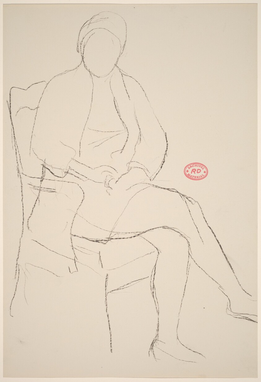 Untitled [seated woman with hands in lap]