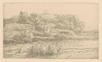 Banks of the Venelle (Bord de la Venelle), Alphonse Legros, late 19th century