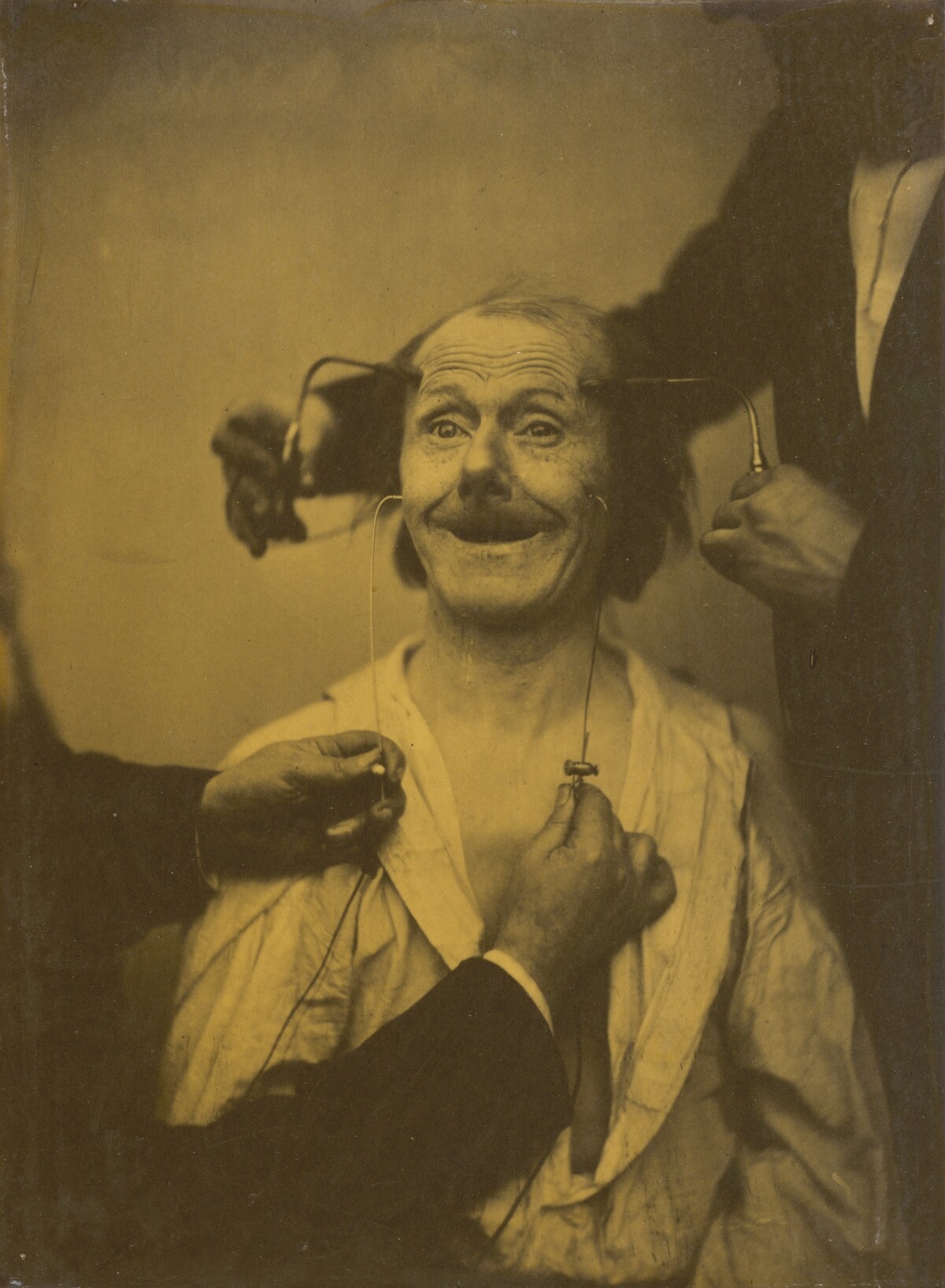 A false, incomplete expression of agreeable surprise, or admiration