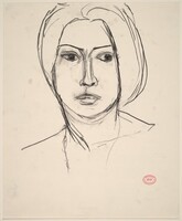 Untitled [head of a woman], Richard Diebenkorn, 1955-1967