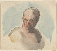 Head of a Man, Honoré Daumier