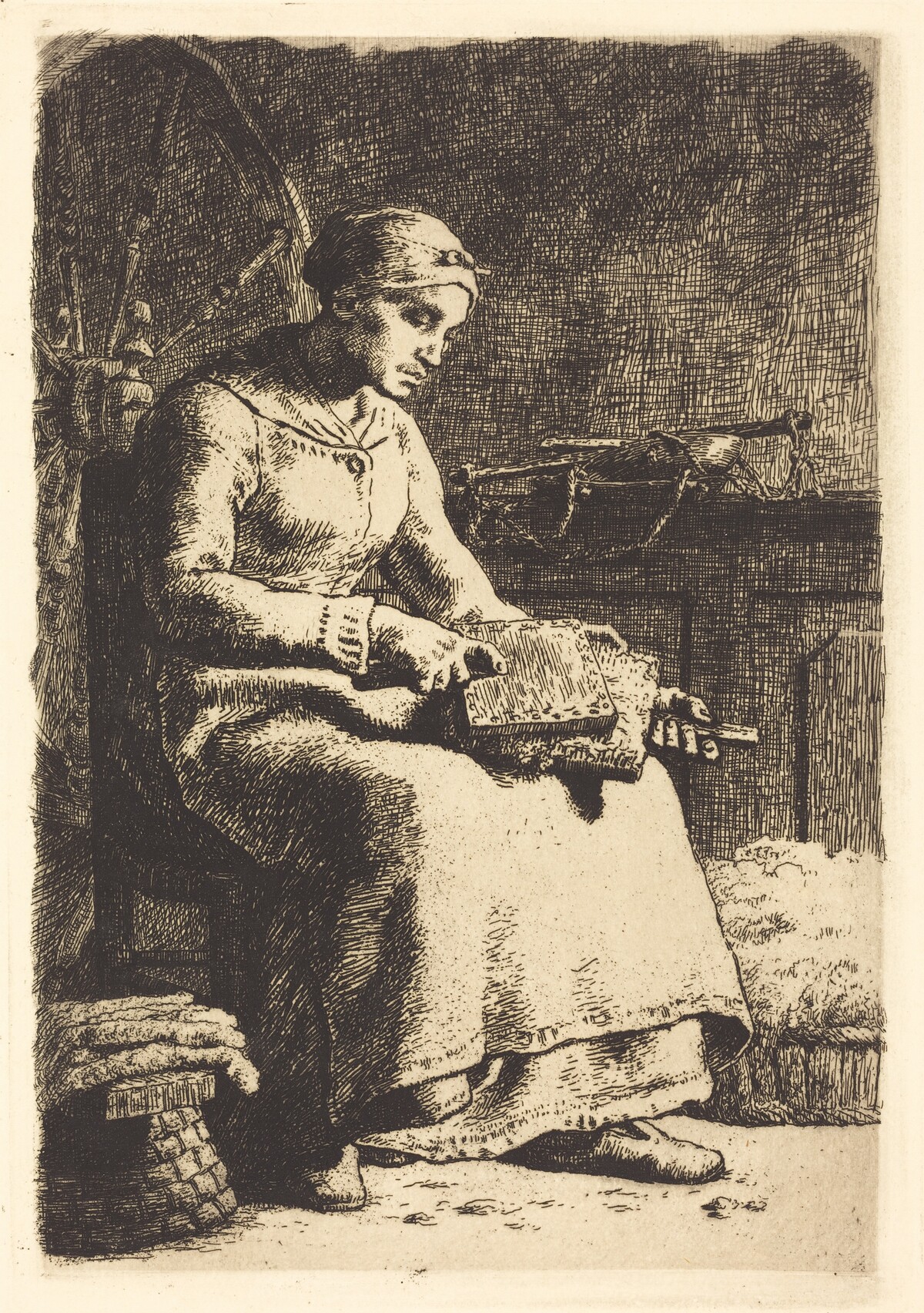 The Wool Carder (La cardeuse)