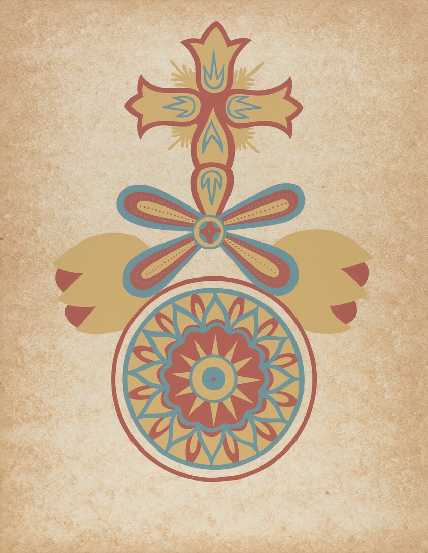 Santa Barbara Mission Doorway Design from the portfolio "Decorative Art of Spanish California"