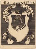Bookplate of W.B. Paterson, David Young Cameron, 1892