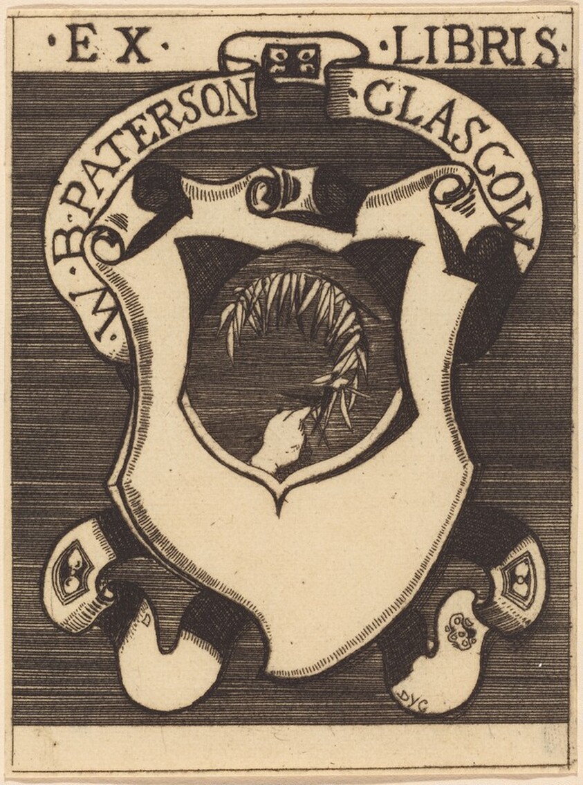 Bookplate of W.B. Paterson