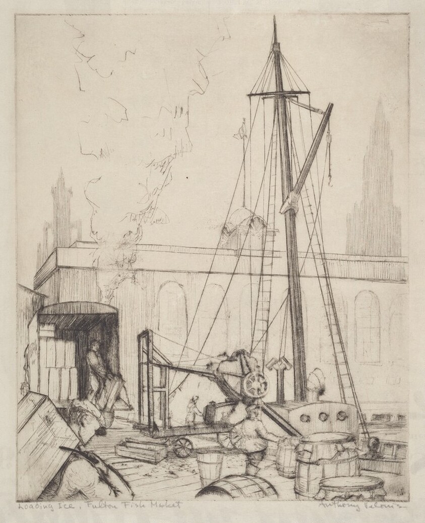 Loading Ice, Fulton Fish Market