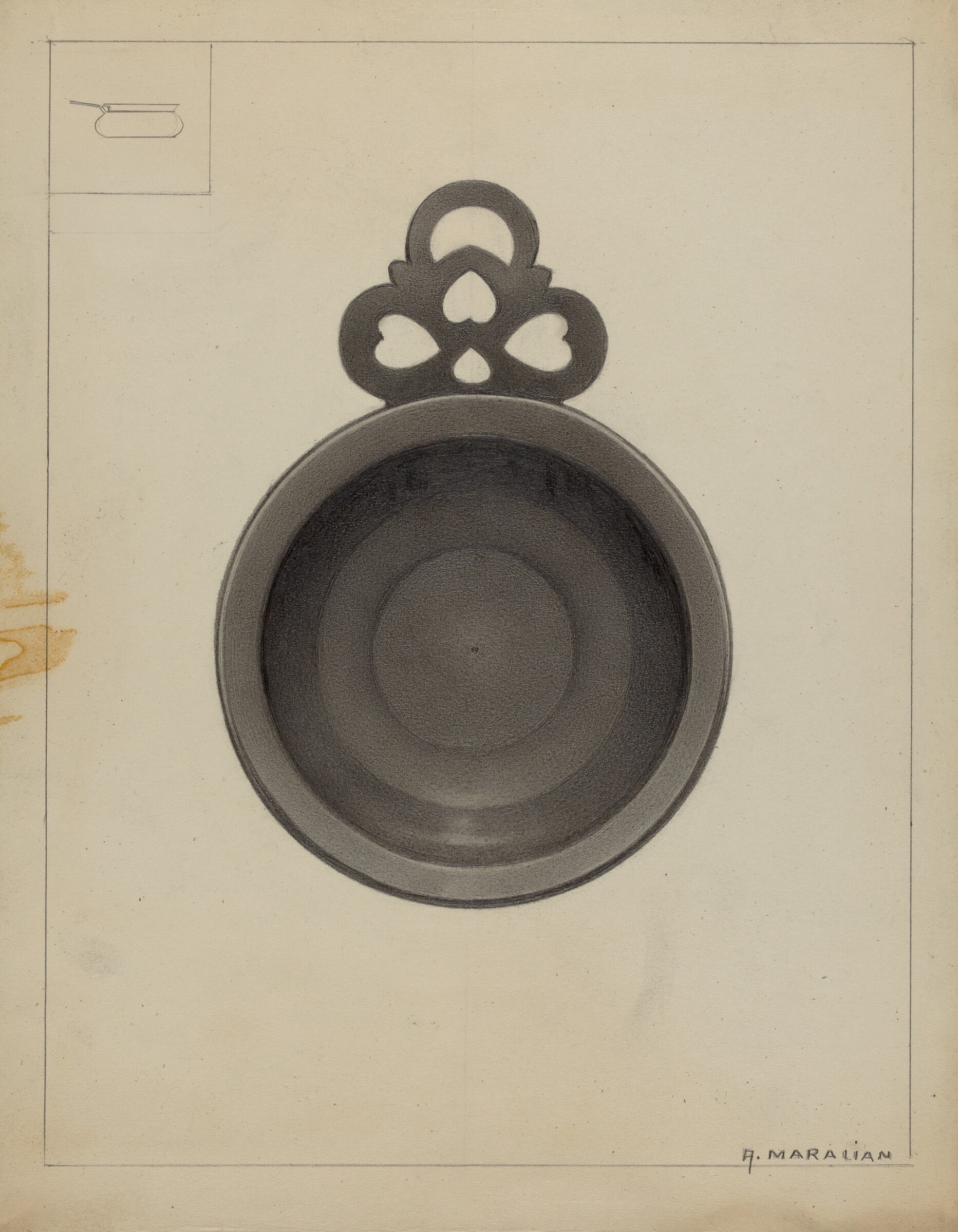 Pewter Porringer, Arsen Maralian, c. 1936