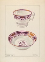 Cup and Saucer, Thomas Holloway, c. 1936