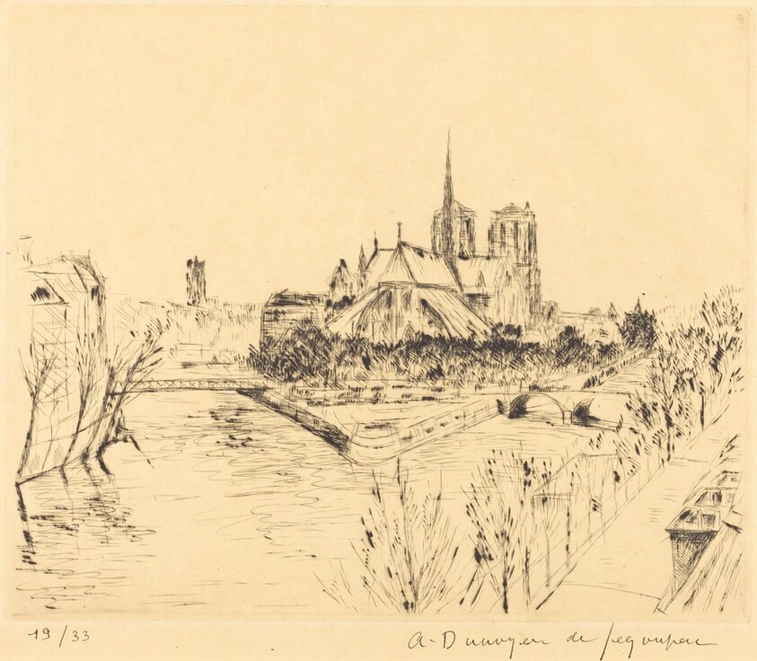 Notre Dame (Notre-Dame de Paris vue de la Tour d'Argent)