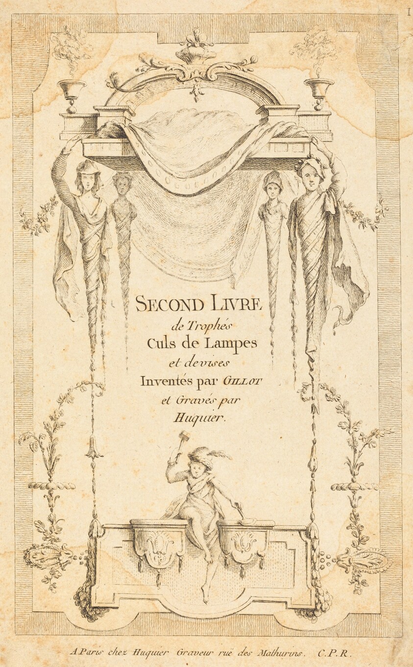 Second Livre de Trophés Culs de Lampes et Devises: Title Page