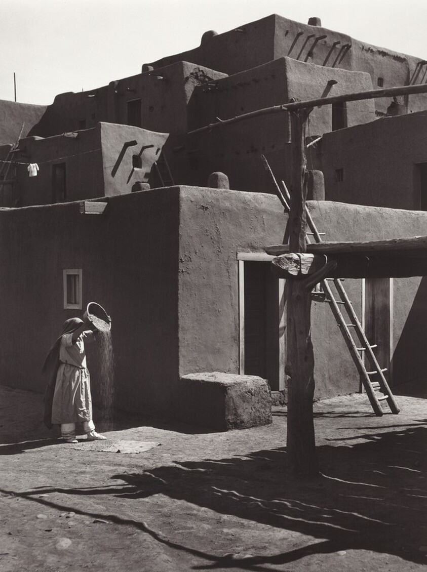 Winnowing Grain, Taos Pueblo, New Mexico