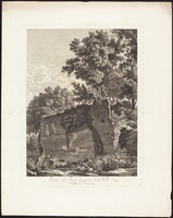 Rovine del Piano superiore della Villa di Cassio a Tivoli, Albert Christoph Dies, 1794