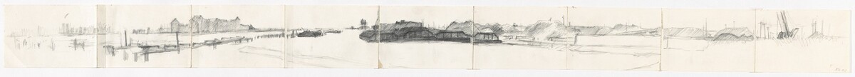 Study for "U.S. Scrap Metal Gets Shipped for Reprocessing in Southeast Asia, Jersey City" [recto]