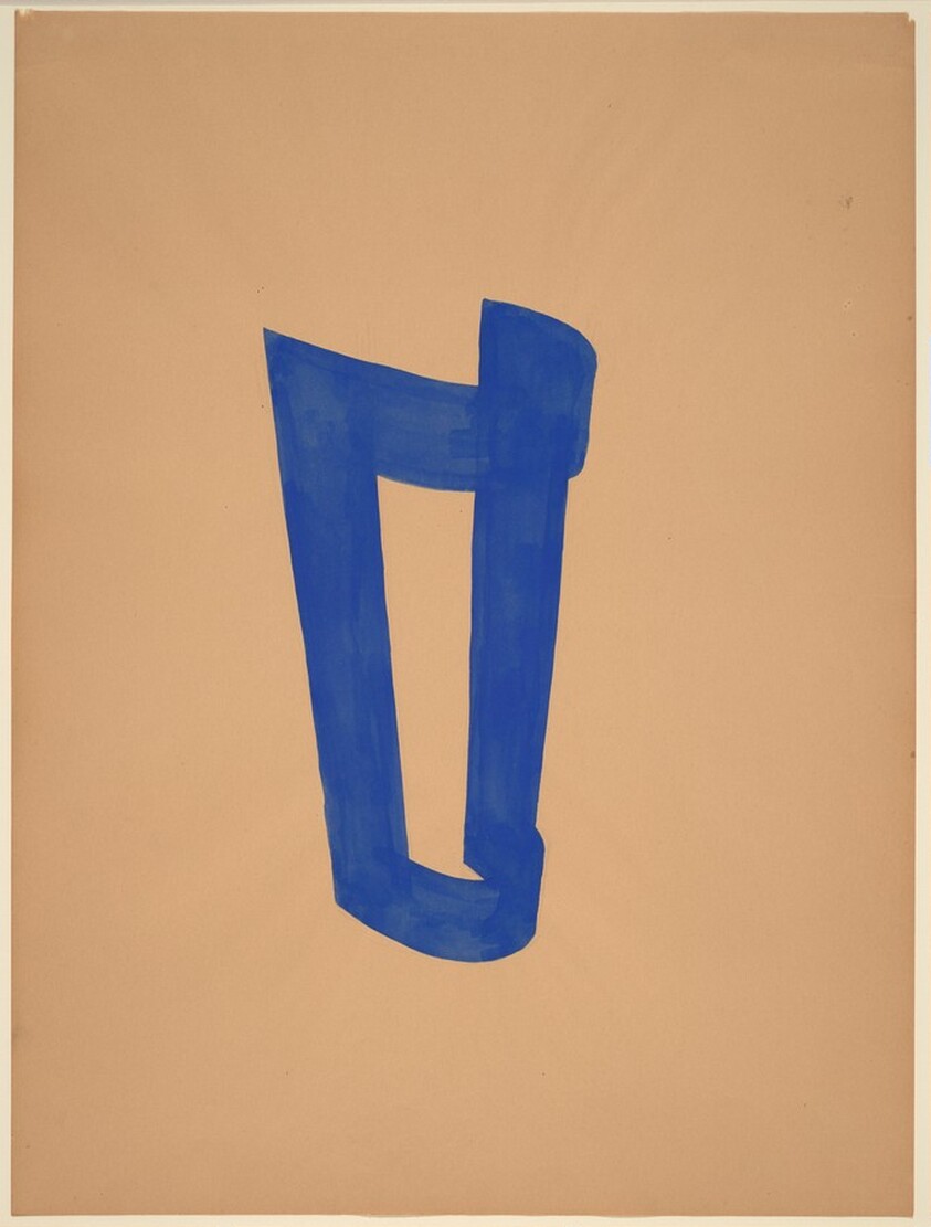 Study for "Cloth Piece in Blue"