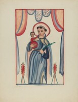 Panel from Altar Piece of San Antonio, E. Boyd, c. 1936