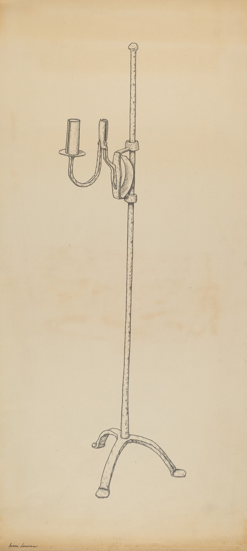 Rush and Candle Stand