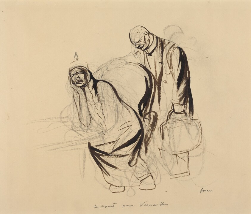 Le depart pour Versailles