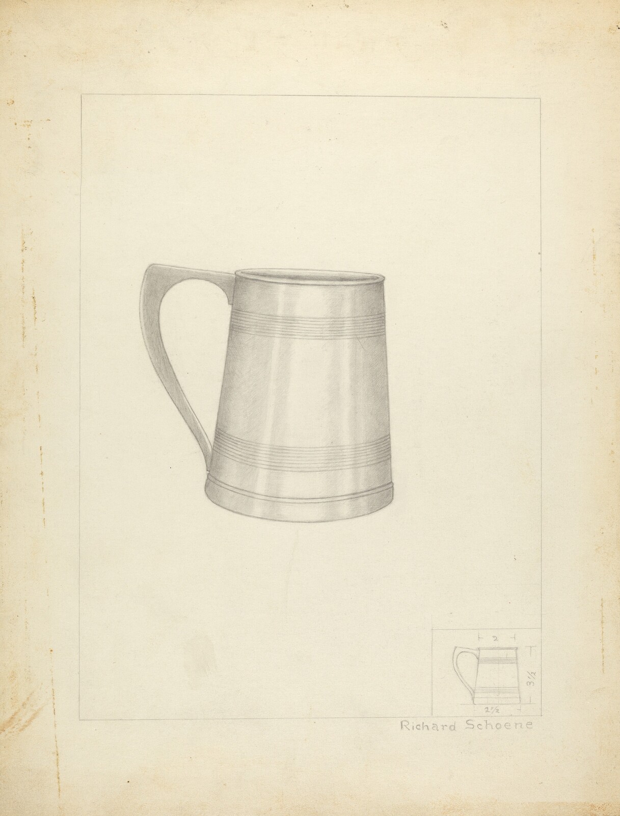 Silver Mug, Richard Schoene, c. 1936