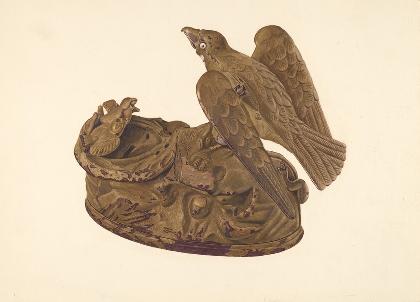 Toy Bank: Bird Feeding its Young