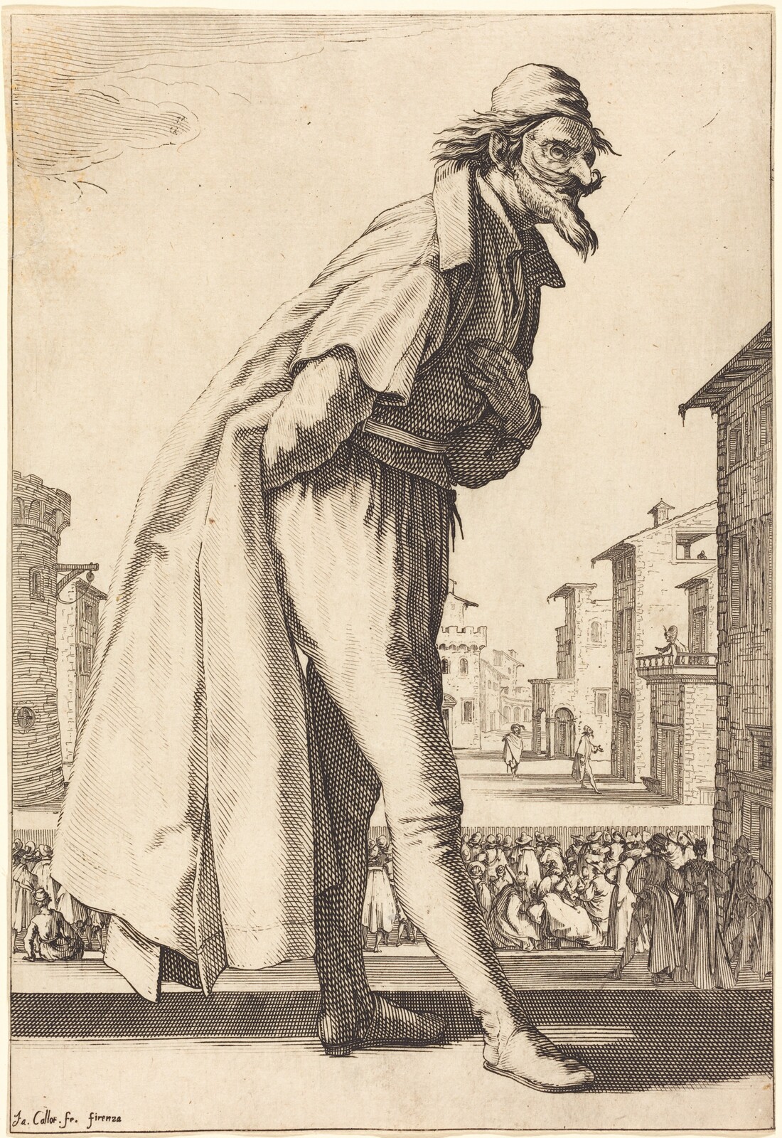 Pantalone, Jacques Callot, 1618/1620