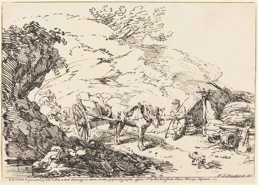 Horse and Cart in Quarry